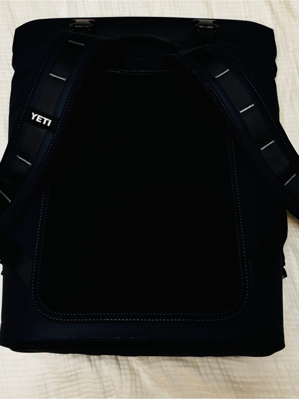 YETI Hopper M12 Soft Backpack Cooler – Navy (Like New / Used Once) - Picture 2 of 3